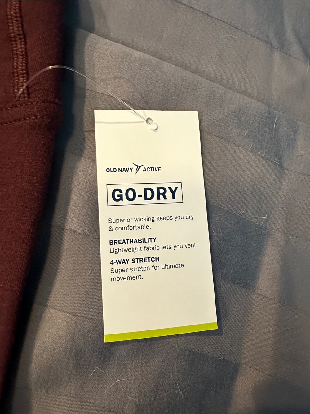 Old Navy Maroon Women's Stretch Leggings - Picture 2 of 3